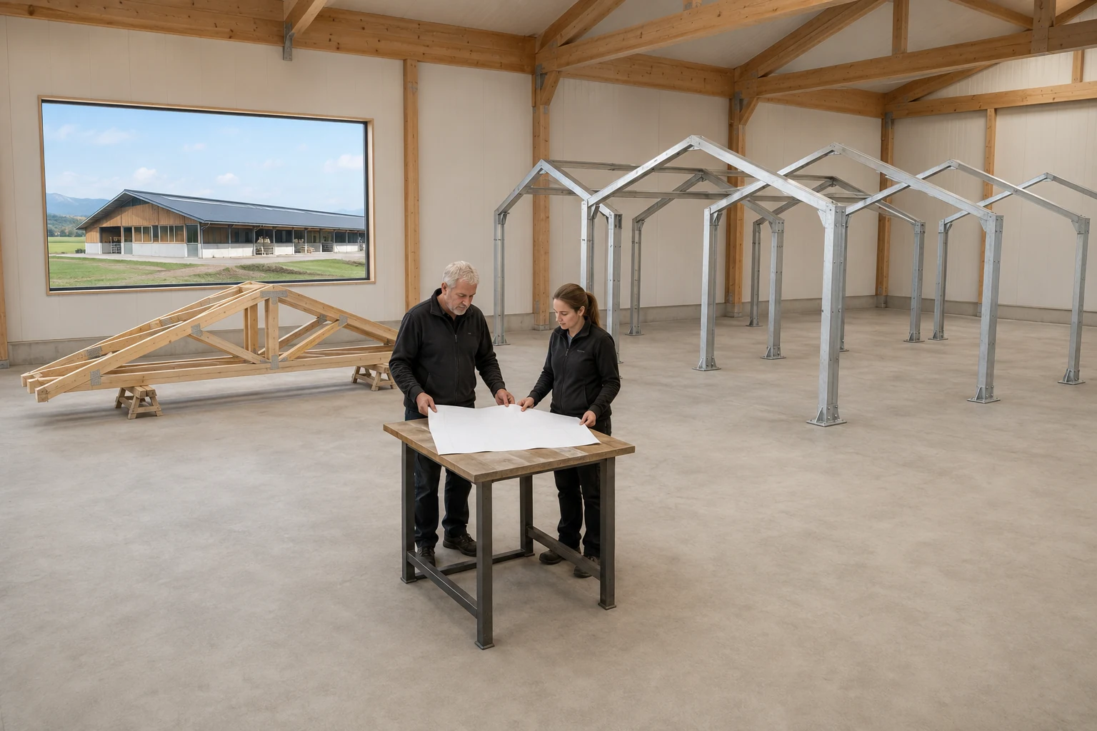 Inhaberfamilie bespricht die Nachfolge eines Stallbauunternehmens